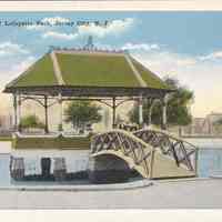 Postcard: Lafayette Park, Jersey City, NJ