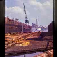 Color slide of a dry dock.