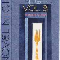 Postcard: Novel Night. Volume Three. Save the Date! Saturday, October 15, 2010.