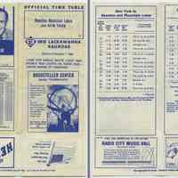 Timetable: Erie Lackawanna Railroad, Boonton - Mountain Lakes & New York (Hoboken), Eff. Feb. 1, 1966.