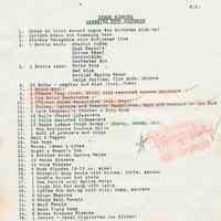 Photocopies of four 1993 fax pages concerning requirements for Frank Sinatra