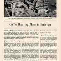 Article: Coffee Roasting Plant in Hoboken. Published in Engineering News-Record, Oct. 26, 1939, pp. 73-75.