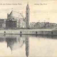 Postcard: St. Aloysius Church, Jersey City, NJ