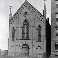 B+W photo of German Methodist Church, Garden St. between 1st & 2nd Sts., ca. 1933.