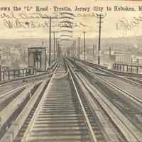 Postcard: Trolley, Hoboken, NJ