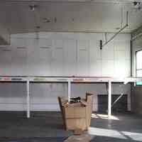          balloon loft storage area, northeast corner, labels on platform edge
   
