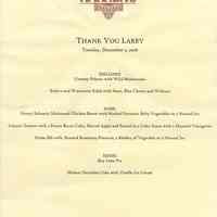 Menu: Thank You Larry. Tuesday, December 2, 2008. Amanda