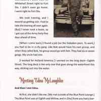          pg 8 Meeting Edna McLaughlin; photo Freda 1950s
   