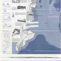 Brochure (poster): Hudson Waterfront Walkway Plan. No date, circa 1984.