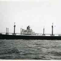 B+W photo of the S.S. Diemerdyk of Holland America Line, n.p., n.d., ca. 1950 to 1953.