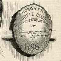          detail right center: dpeiction of Hoboken Turtle Club shield
   