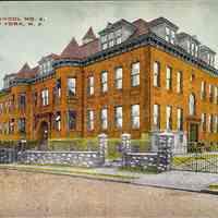 Postcard: Public School No 4, West New York, NJ
