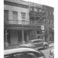          003-2  Exterior of 604 Hudson with scaffolding
   