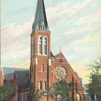 Postcard: Catholic Church, Bayonne, NJ