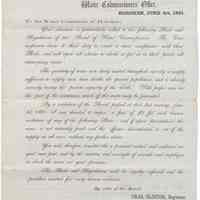 Digital image, document: Board of Water Commissioners of Hoboken; Rules, Regulations, and Penalties Respecting the Use of Passaic Water, June 4, 1861.