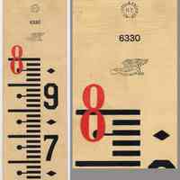         flexible rod: detail scale top end (as typlcal); enlargement of K&E marks
   