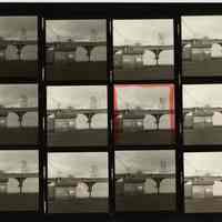 B+W negative contact sheet of images of Hoboken taken by John Conn. no date, [1976].