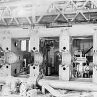 B+W photo of a shaft support from the M.V. Ringstad, Hoboken, October, 1940.