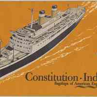 Brochure: Deck Plans. Constitution - Independence. Flagships of American Export Lines. (N.Y.), Nov. 1958.