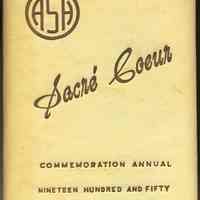 Yearbook: Sacré Coeur. 1950. Academy of the Sacred Heart, Hoboken.