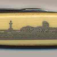 Souvenir pocket knife, S.S. Ryndam, Holland-America Line, no date ca. 1930.
