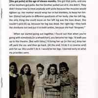          pg 11 I Would Be Her Legs; photo Edna with friends 1940s
   