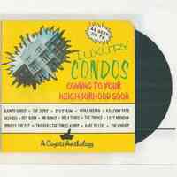 Color digital print of phonograph album "Luxury Condos, Coming to Your Neighborhood Soon. A Coyote Anthology. Hoboken, ca. 1985