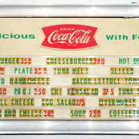          front with last menu items and 2012 prices
   