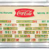 Menu board from Schnackenberg