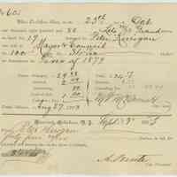 Assessment redemption receipts, 25, for properties of Peter Kerrigan, Grand St. Hoboken, for paid assessments, Sept. 3, 1883.