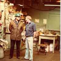 Digital scan of color photo of Bethlehem Steel Hoboken Shipyard, Hoboken, no date, circa 1970-1980.