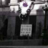          detail sign on Newark St. side of City Hall
   