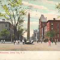 Postcard: Paulus Hook Monument, Jersey City, NJ