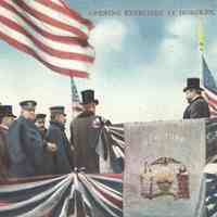 Postcard: Railroad, Hoboken, NJ