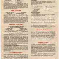          side 2 inverted: recipes; copyright date 1948 at bottom
   