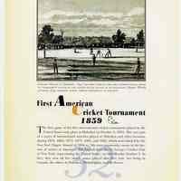          pg 36: 32. First American Cricket Tournament 1859
   