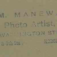          detail back with photographer's inkstamp
   