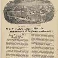          pg 6 K & E (Keuffel & Esser) world's largest plant
   