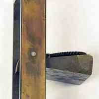          side view with weight pivoted out (for display; not working position)
   
