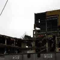 Digital color image of the Maxwell House Coffee plant site with demolition underway, Hoboken, October 2004