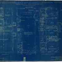 Blueprint design for conversion (interior) of 740 Washington St. to store & six apartments, Hoboken, March 1939.