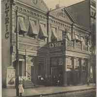 Postcard: Lyric Theatre, Hoboken, N.J. No date, circa 1910.