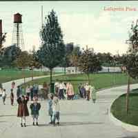 Postcard: Lafayette Park, Jersey City, NJ
