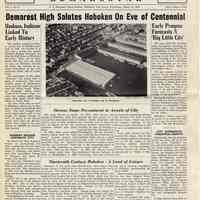 Digital images of "Demarestar", Vol. 4, No. 6, March 23, 1955. Centennial Issue of Demarest High School, Hoboken, newspaper.