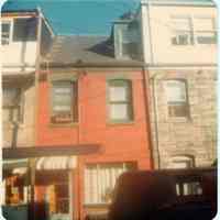 Color photo of an unidentified homes on Willow Terrace, Hoboken, no date, ca. 1970.