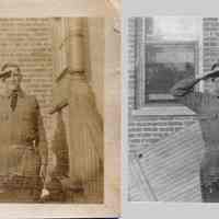 Three World War I photos related to archives 2011.005.0231.01, Soldiers