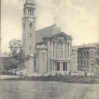 Postcard: St. Aloysius R. C. Church, Jersey City, NJ