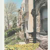 Gallagher Postcard: #22. Stone Mansions Line 9th & Hudson St. Photo by Brian Gallagher.