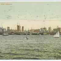 Postcard: New York from Hoboken. Postmarked Nov. 1, 1910.