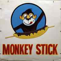 Monkey Stick sign from Magic Fountain, Third and Bloomfield Streets, Hoboken, created 1970’s-1980’s.